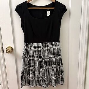 Aqua Black & White Dress - Size L